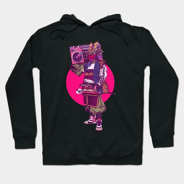 Hip-Hop Samurai Hoodie by liamwillard